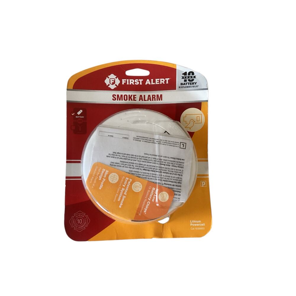 First Alert Smoke Detector Alarm NOB 10 year Battery